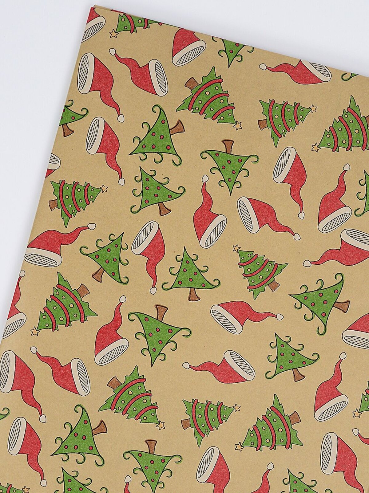 Assorted Santa & Christmas Motto Kraft Paper Gift Wrap | 3m x 70cm — image 7
