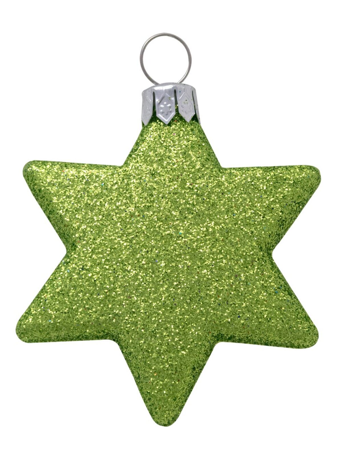Assorted Turquoise, Lime & Silver Baubles & Stars - 34 x 60mm Bauble & 16 x 65mm Star — image 8