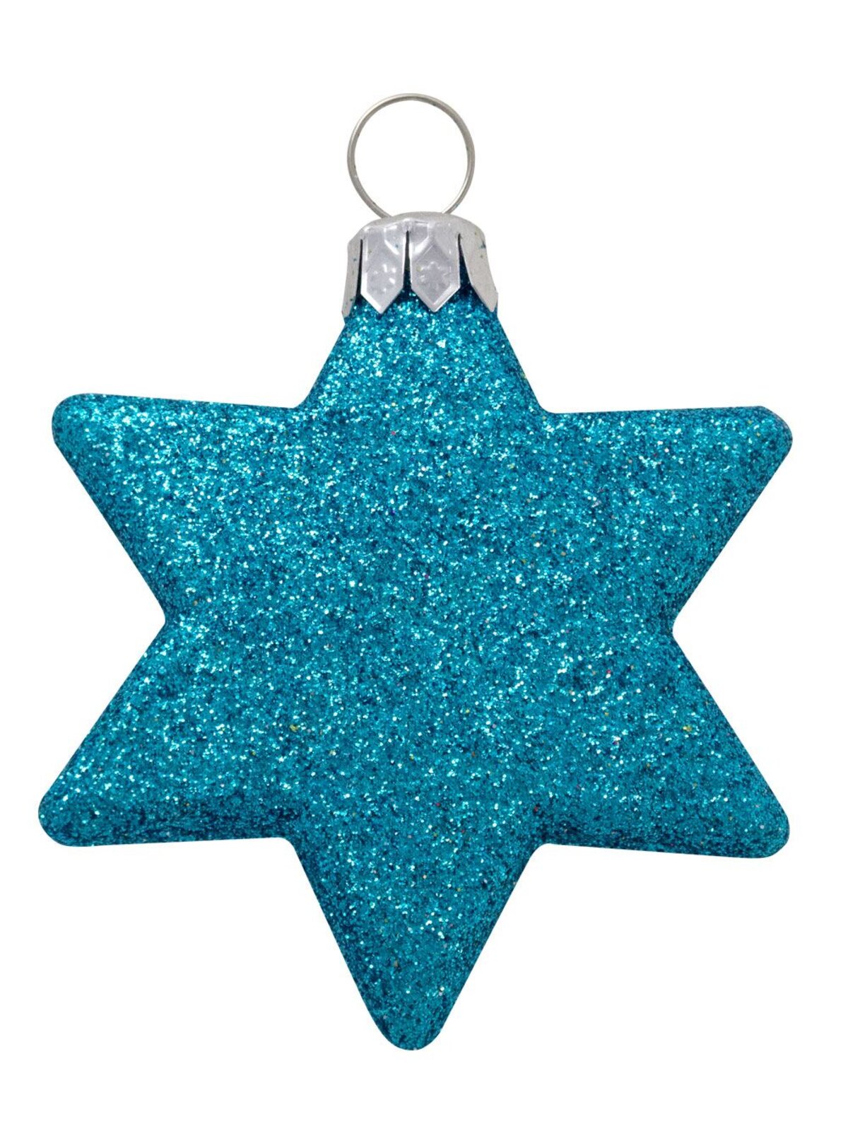Assorted Turquoise, Lime & Silver Baubles & Stars - 34 x 60mm Bauble & 16 x 65mm Star — image 9