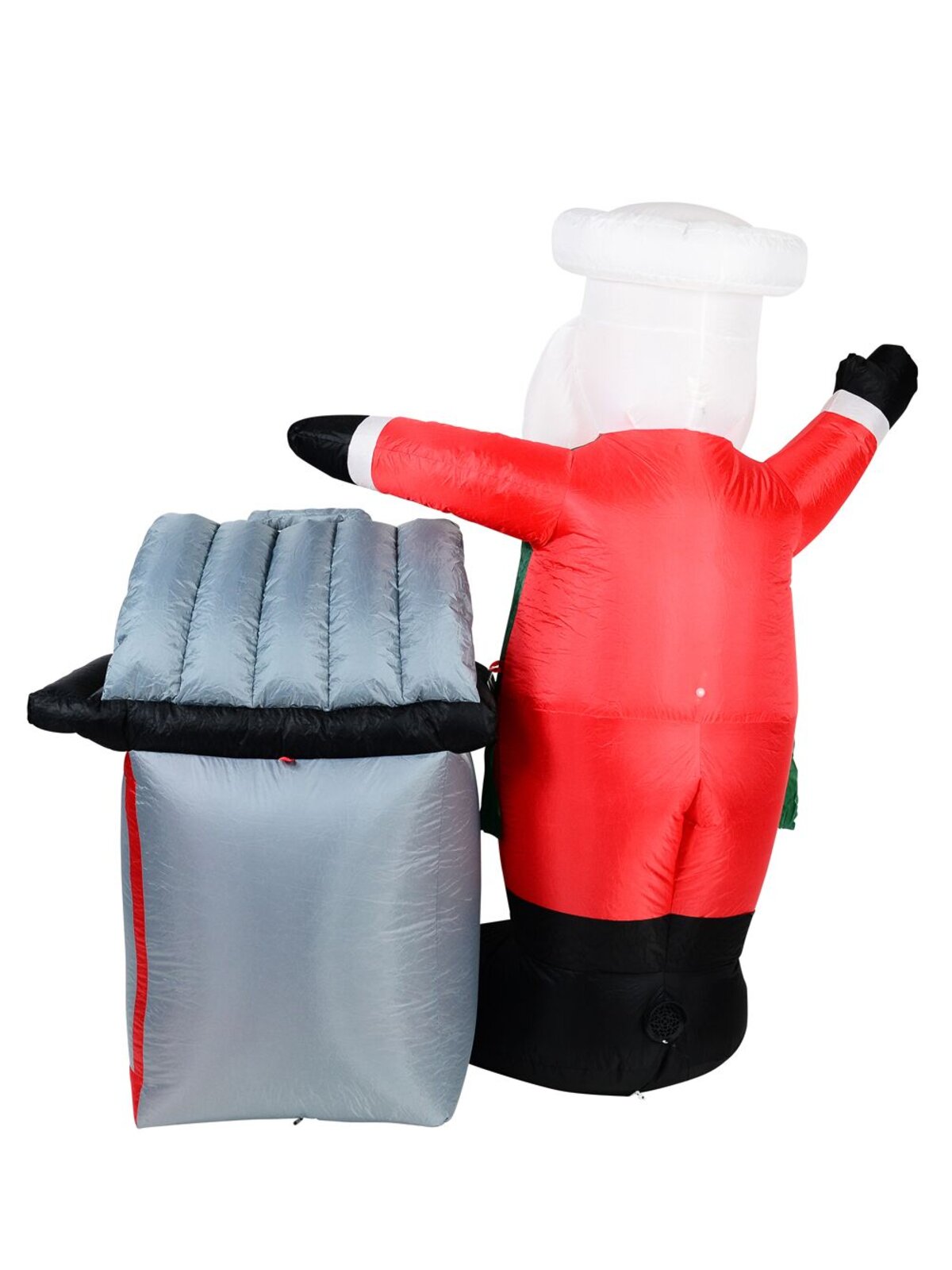 BBQ Keep Calm Santa Is Coming Illuminated Christmas Inflatable Display - 1.7m — image 4