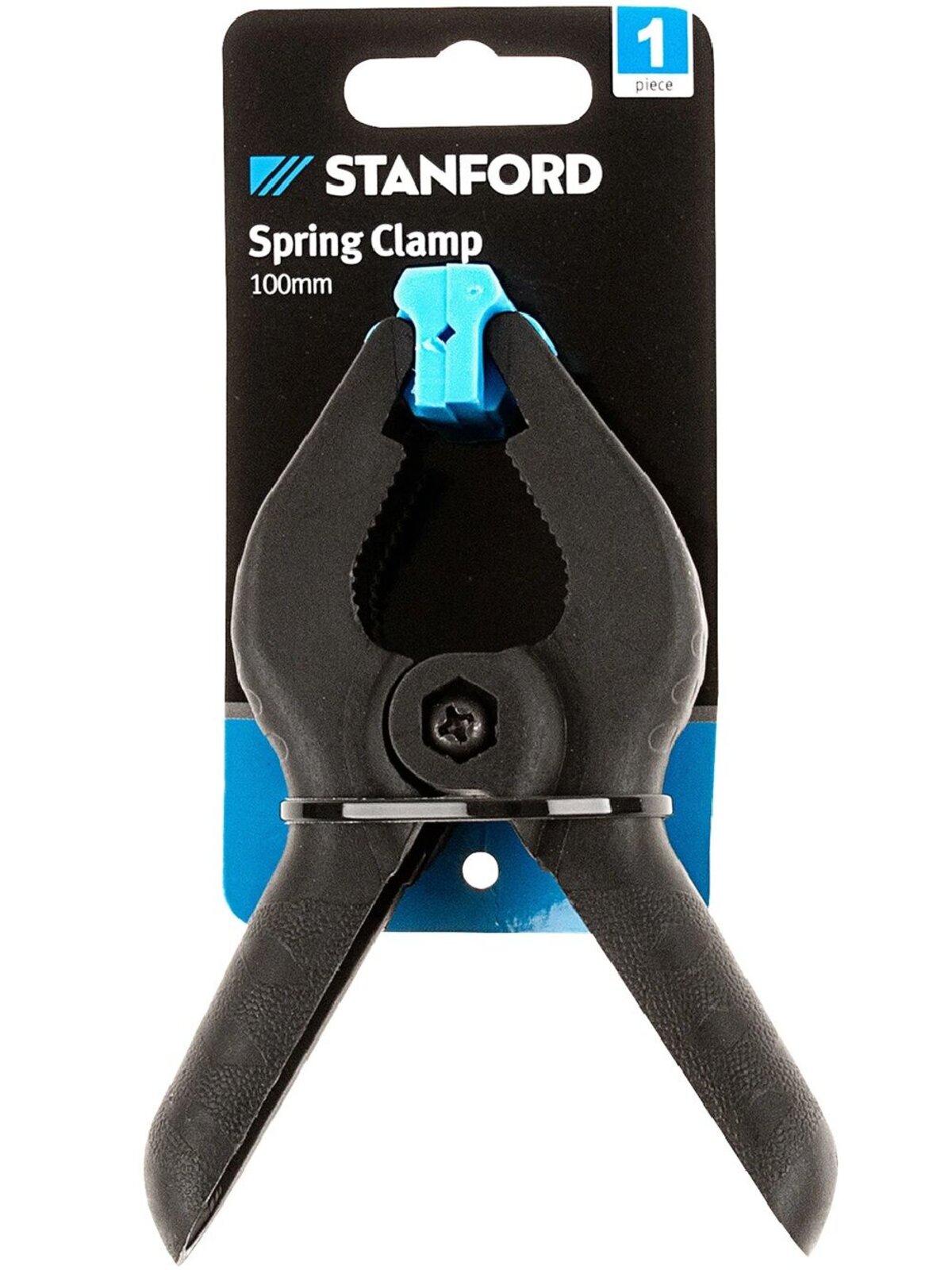 Black Spring Clamp Clip | 10cm Heavy Duty Grip For Christmas Garlands & Decor — image 3