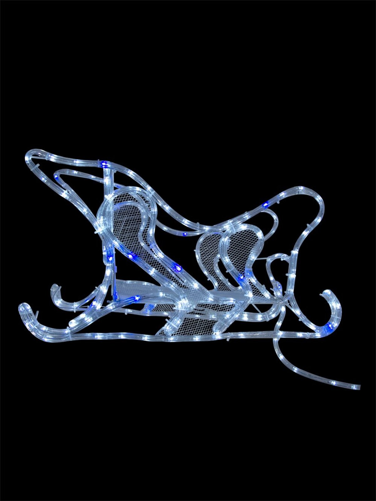 Blue & Cool White 3D Rope Light Sleigh & Reindeer - 1.5m — image 4