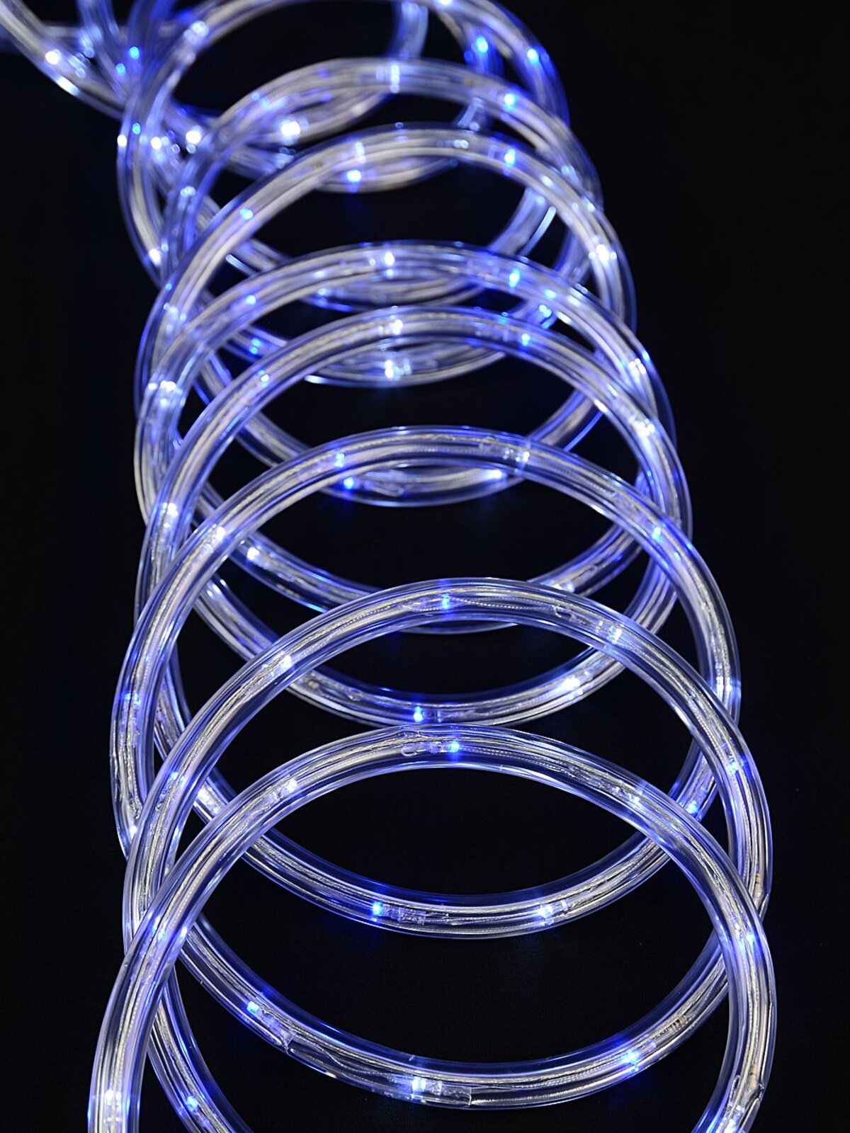 Blue & Cool White LED Outdoor Christmas Rope Light - 30m — image 2