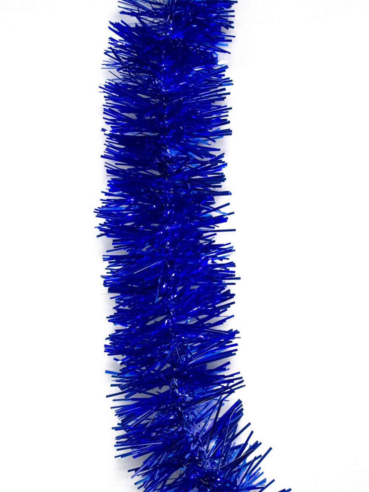 Blue Metallic 6ply Tinsel Garland - 50mm x 5m