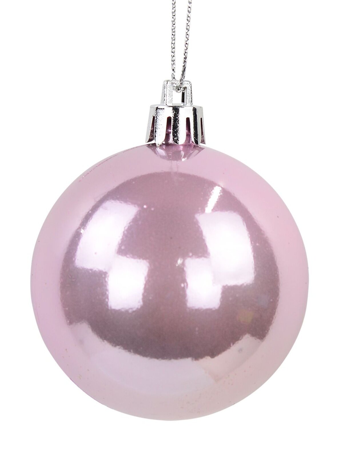 Blush Pink & Champagne Gloss, Matte & Glitter Baubles - 12 x 60mm  — image 3