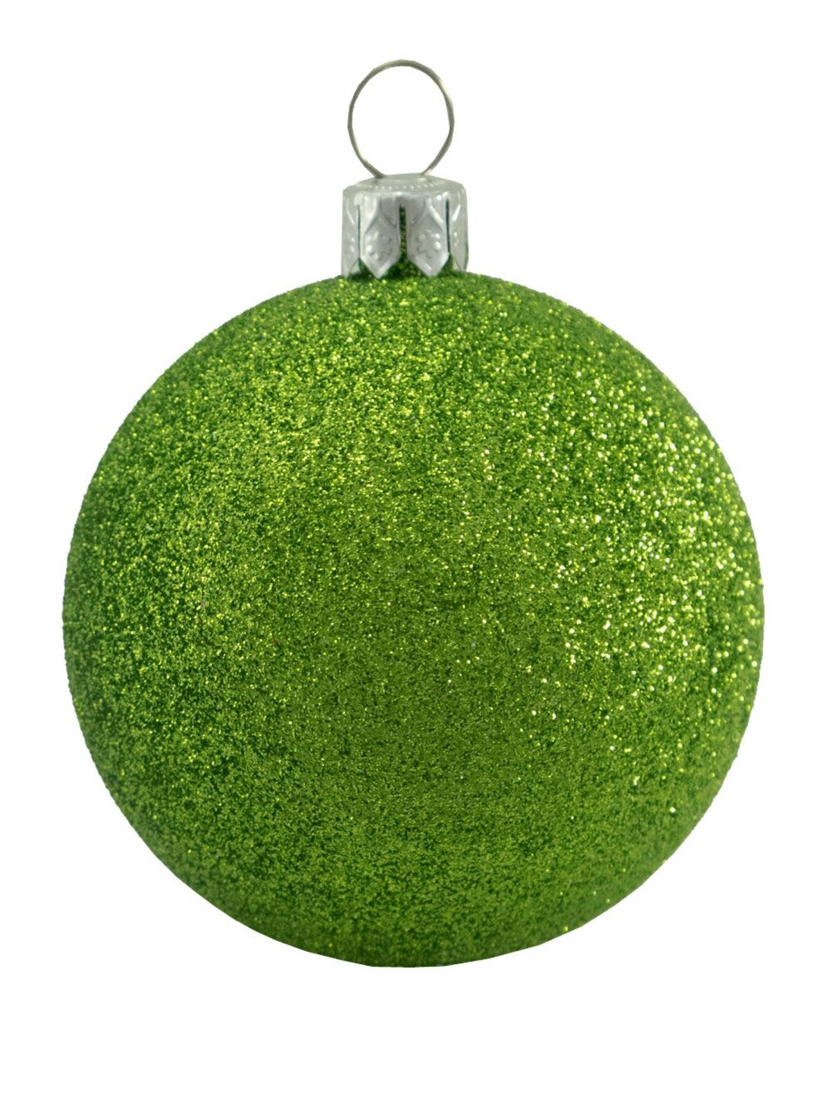 Bright & Glittered Coloured Christmas Tree Bauble Decorations - 9 x 60mm — image 3