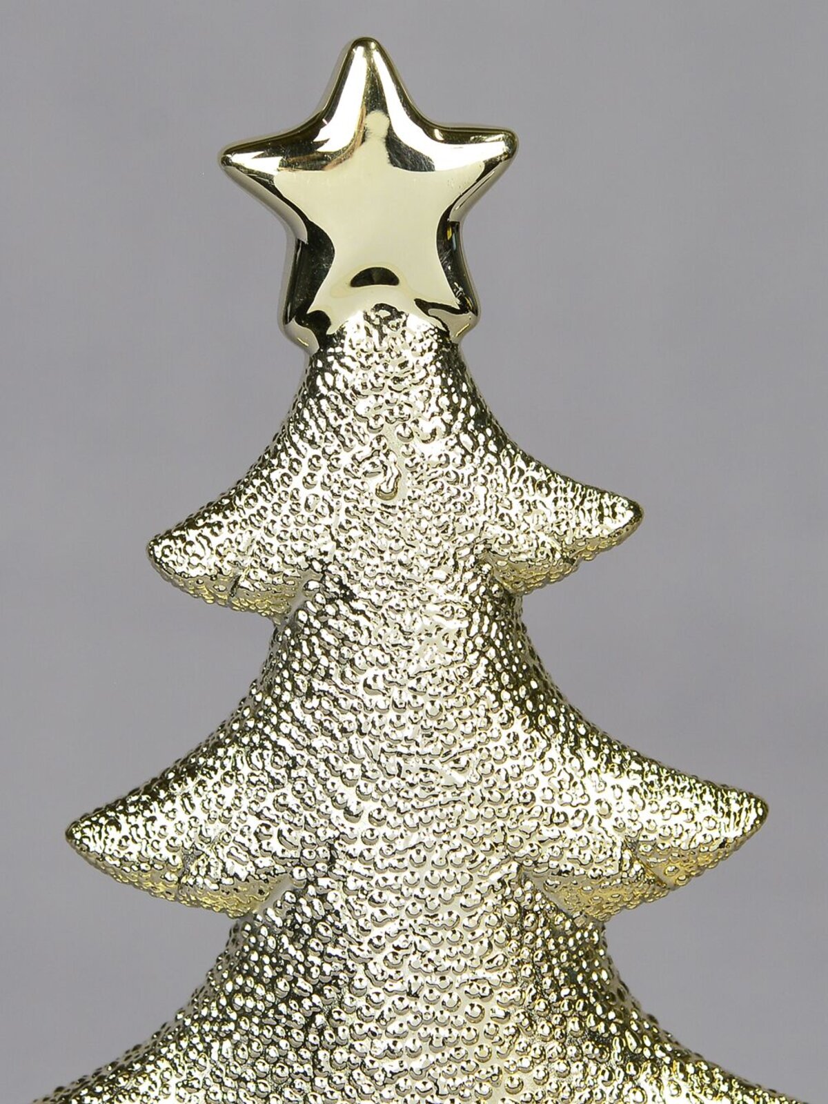 Ceramic Champagne Christmas Tree Ornament - 26cm