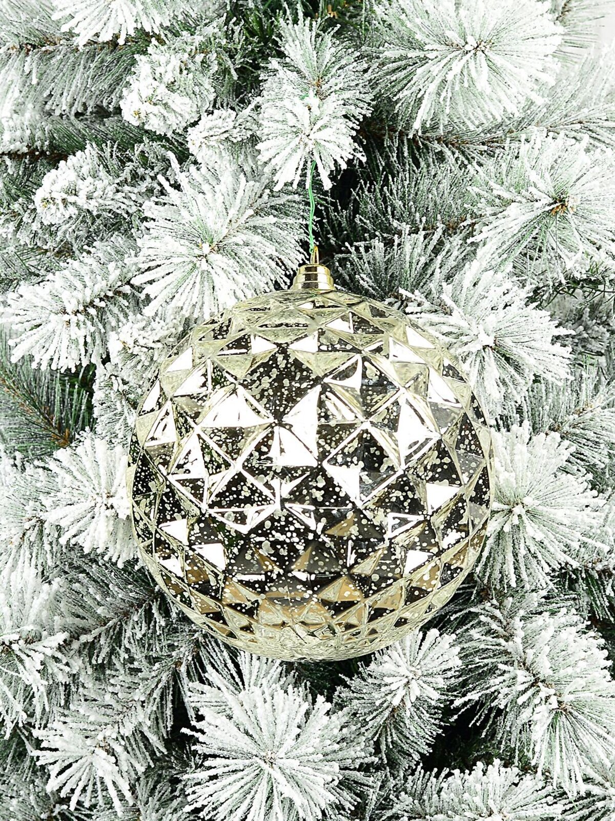 Champagne Mercury Majestic Diamond Textured Large Display Bauble | 20cm — image 5