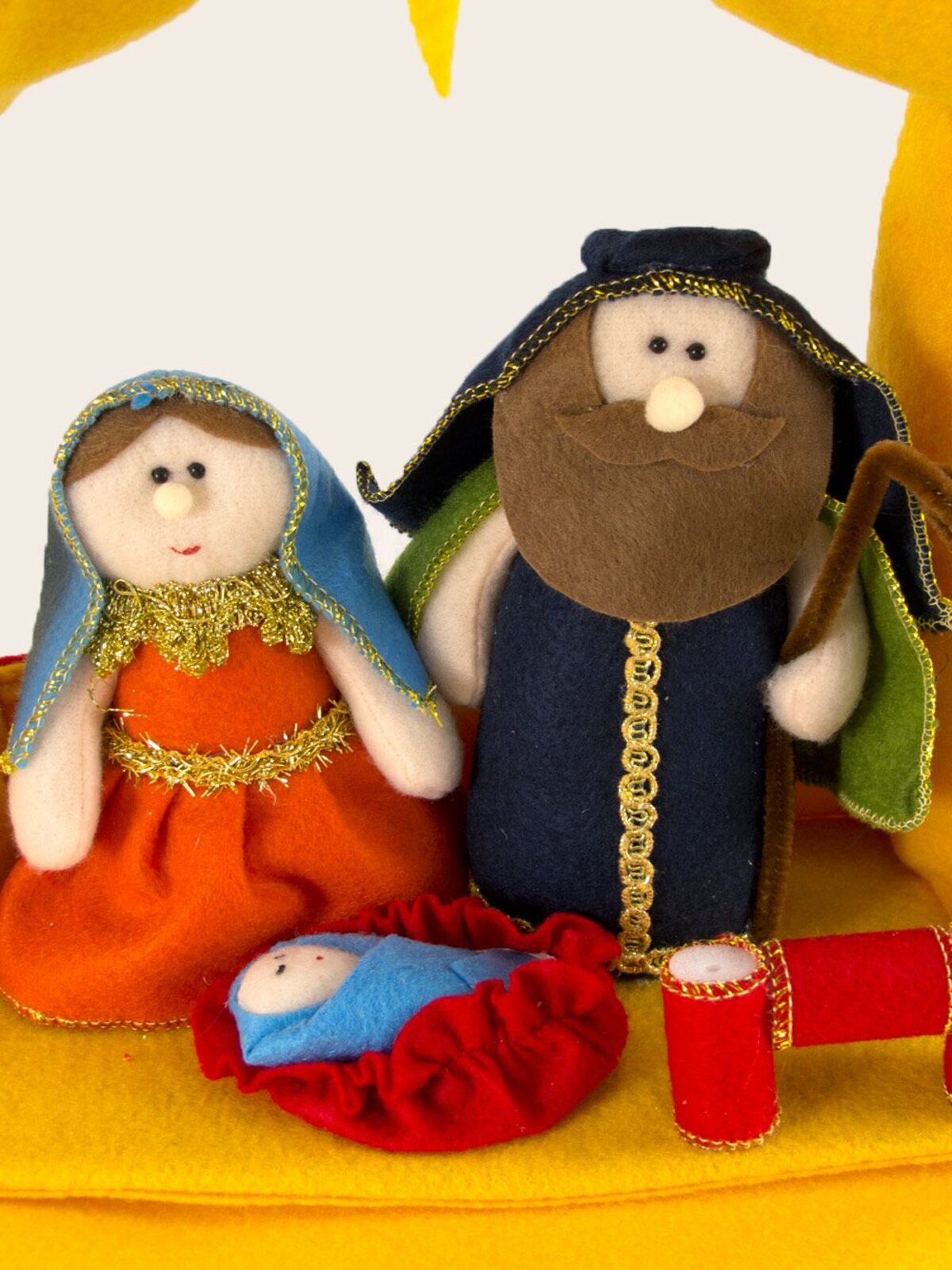 Childrens Felt Manger Setting Nativity Scenes - 25cm — image 2