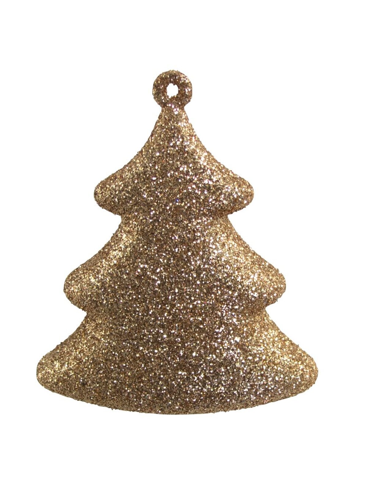 Chocolate, Copper & Gold 3D Tree Hanging Decorations - 4 x 70mm