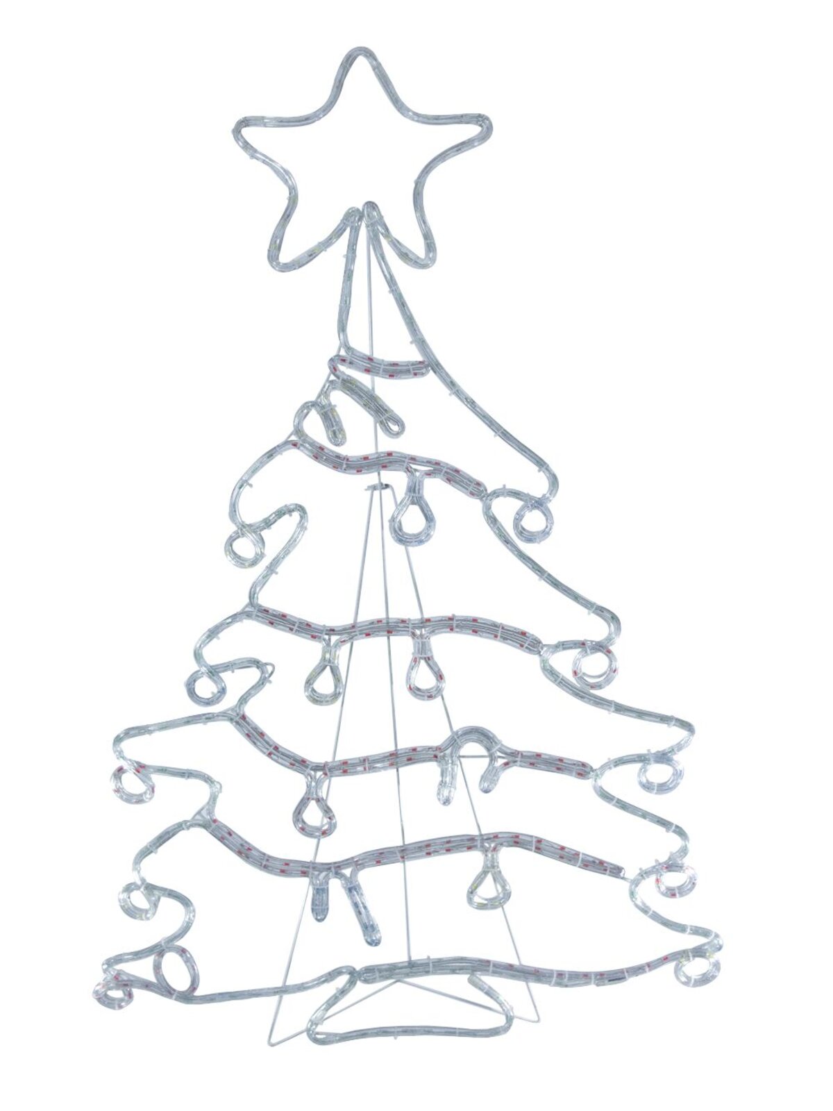 Christmas Tree With Decorations LED Rope Light Silhouette - 1.2m — image 3