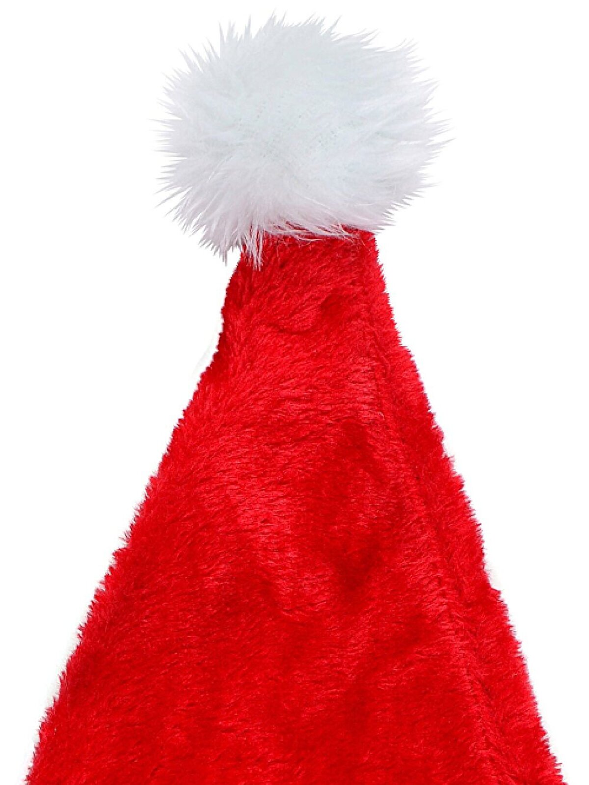 Classic Plush Red Santa Hat White Faux Fur Trim | One Size Fits Most — image 4