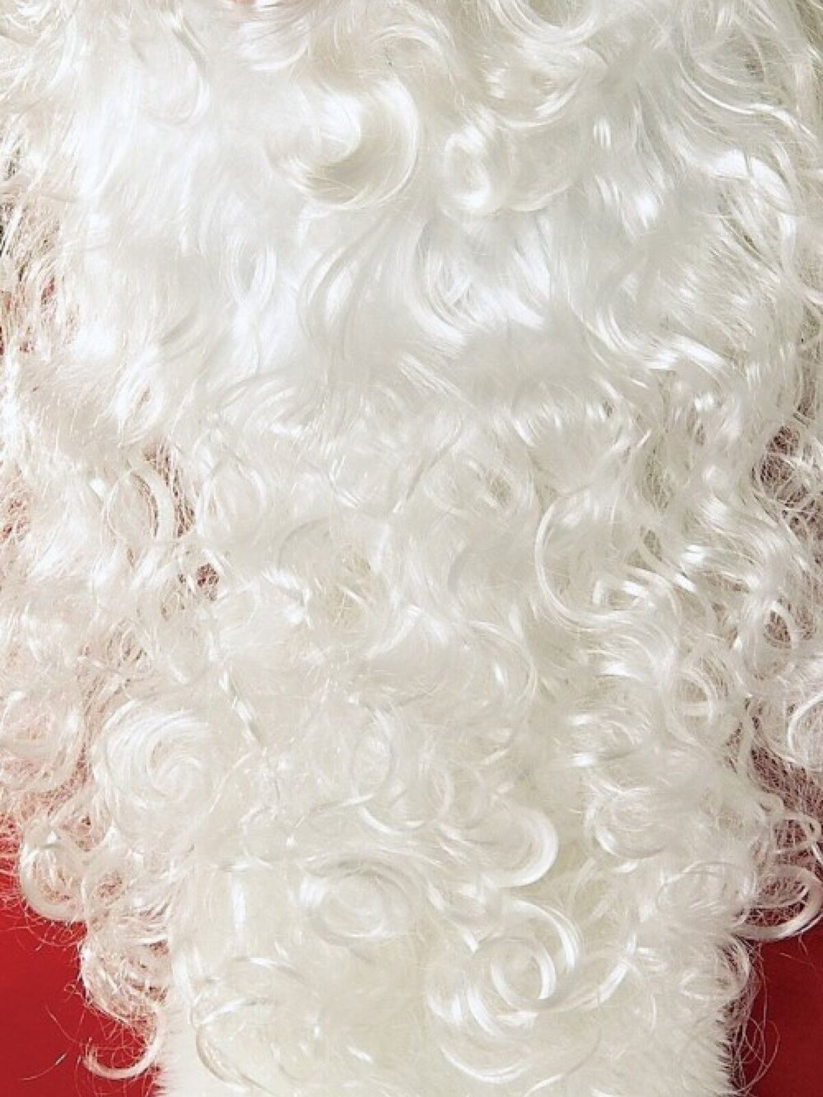 Classic White Curly Santa Beard & Wig Costume Accessory | One Size Fits Most
