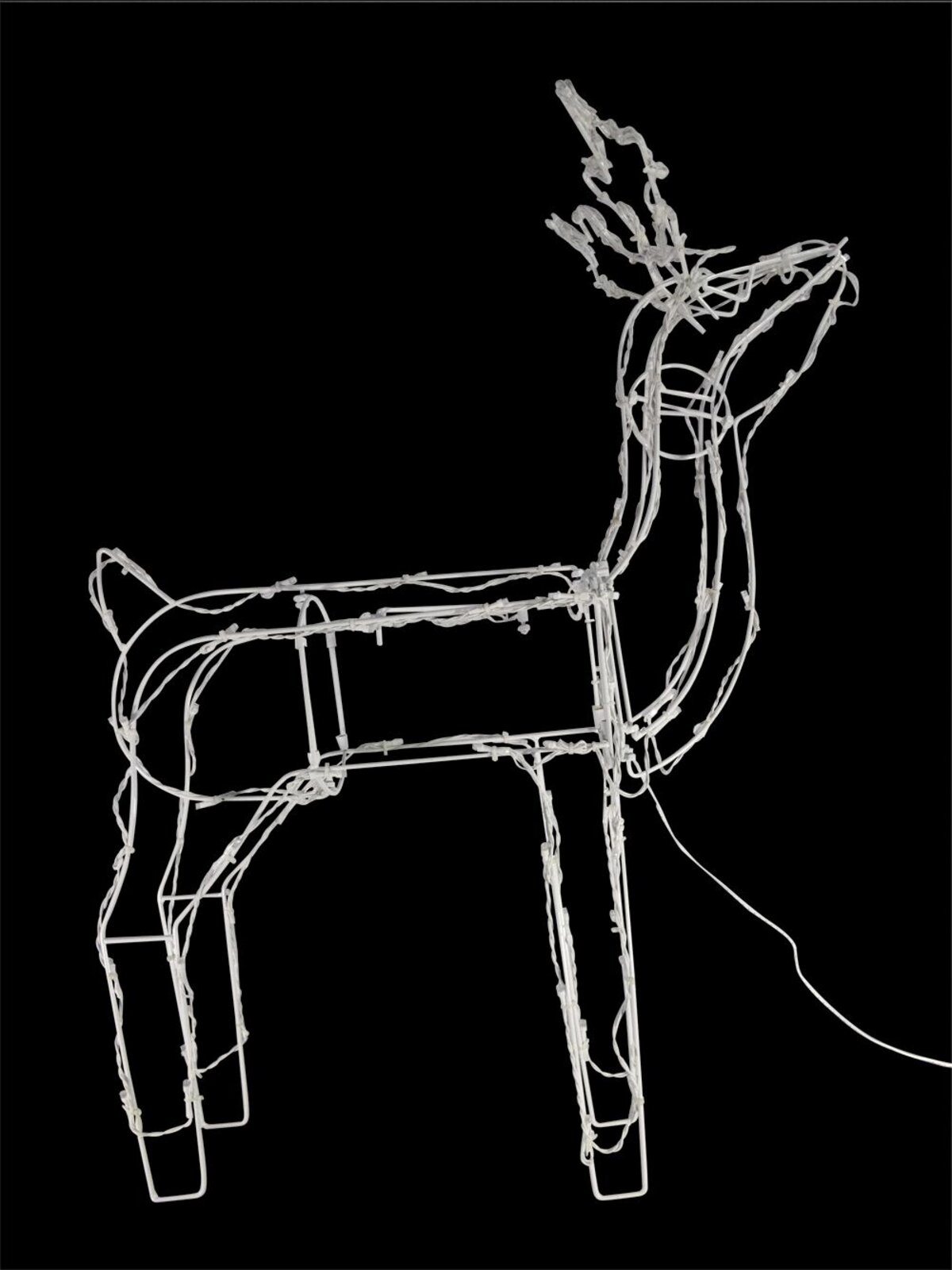 Cool White LED Illuminated Solar Standing Buck - 76cm — image 3