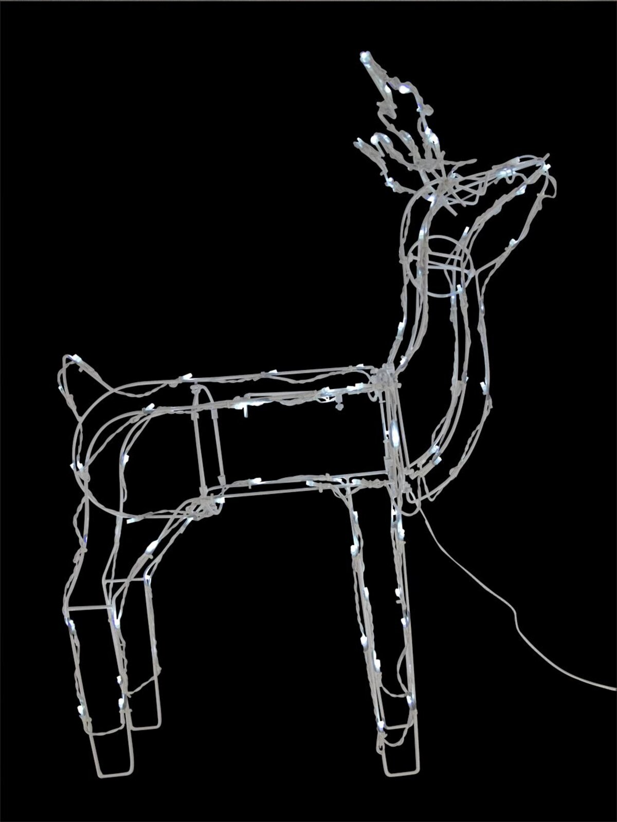 Cool White LED Illuminated Solar Standing Buck - 76cm — image 2