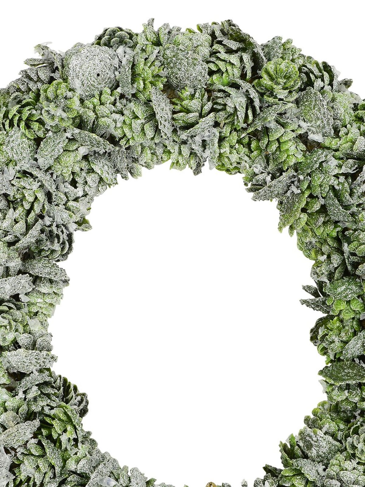 Decorative Natural Green Pine Cone Wreath - 32cm
