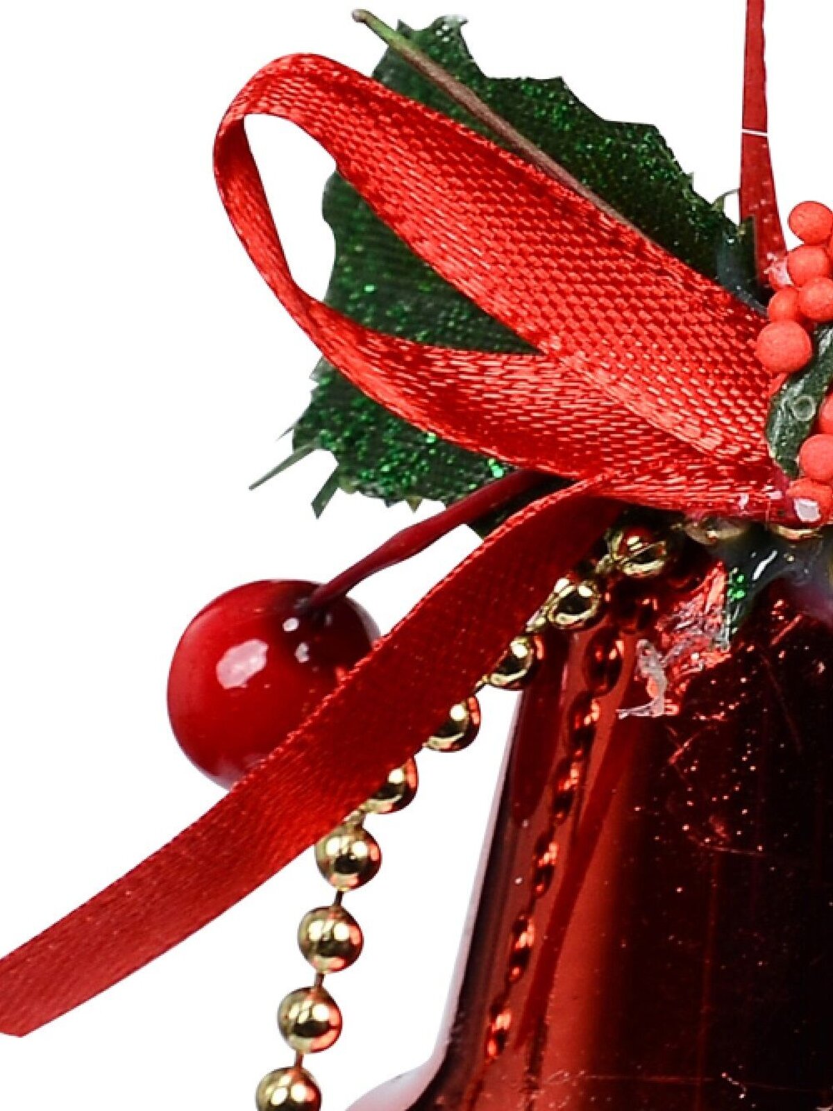 Decorative Red Christmas Bell Hanging Ornaments - 3 x 50mm — image 3