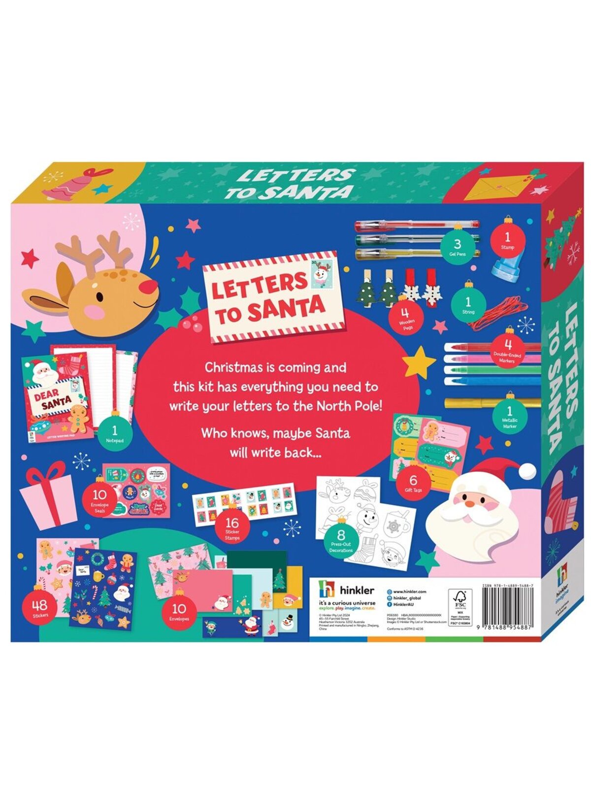 Deluxe Letters to Santa Stationery Activity Kit With Markers & Stickers — image 11