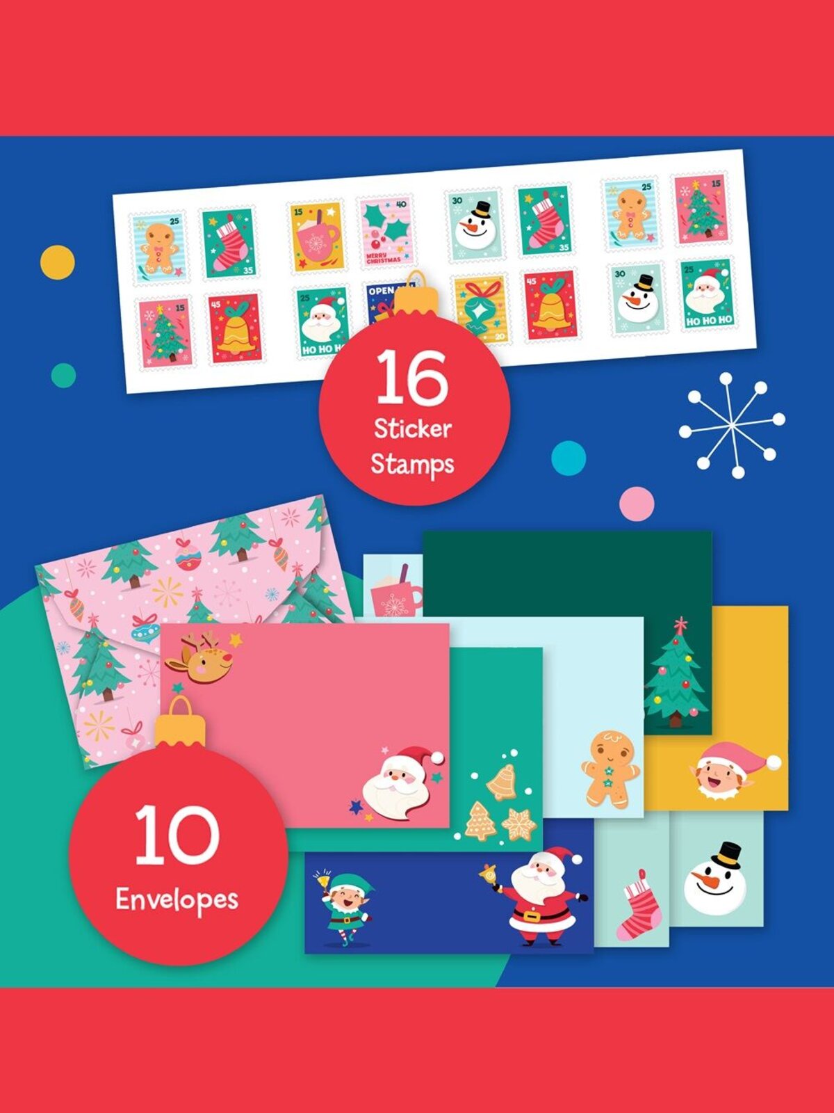 Deluxe Letters to Santa Stationery Activity Kit With Markers & Stickers — image 7