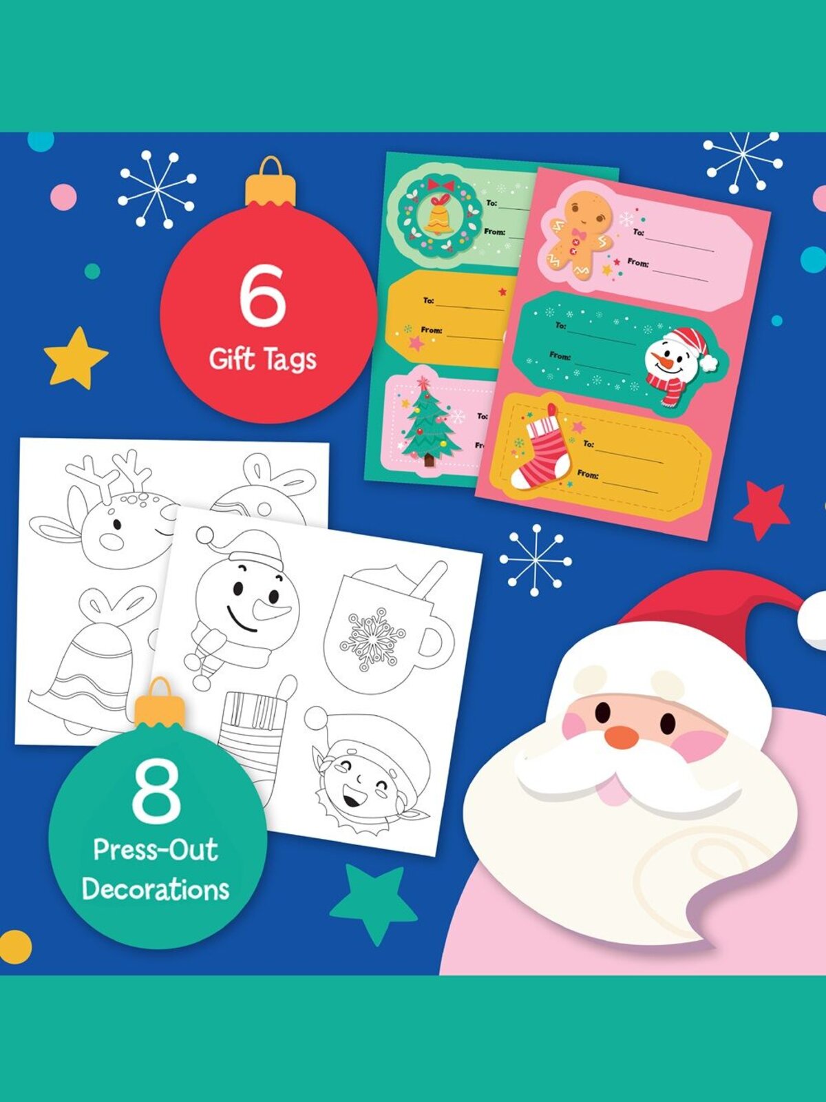 Deluxe Letters to Santa Stationery Activity Kit With Markers & Stickers — image 10
