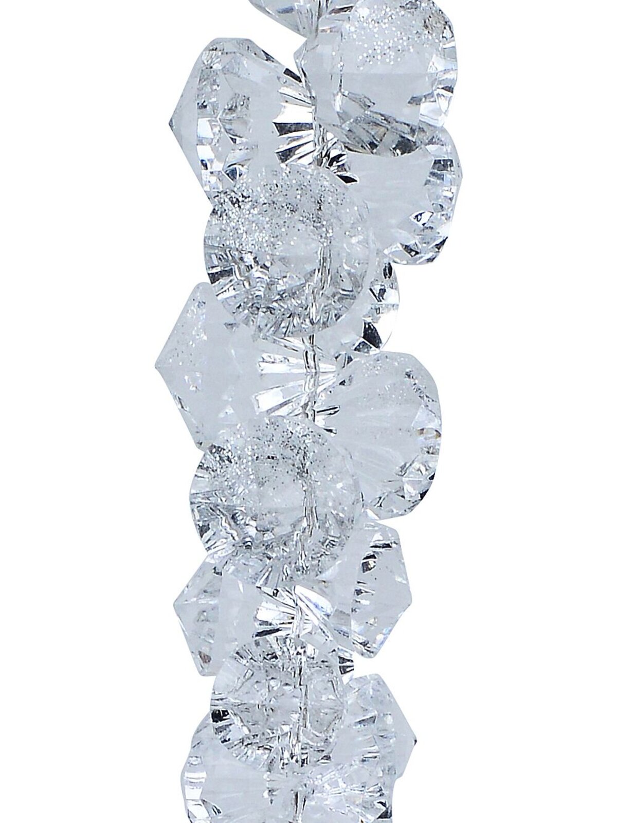 Diamond & Silver Glitter Icicle Whimsical Essential Ornament | 26cm — image 3