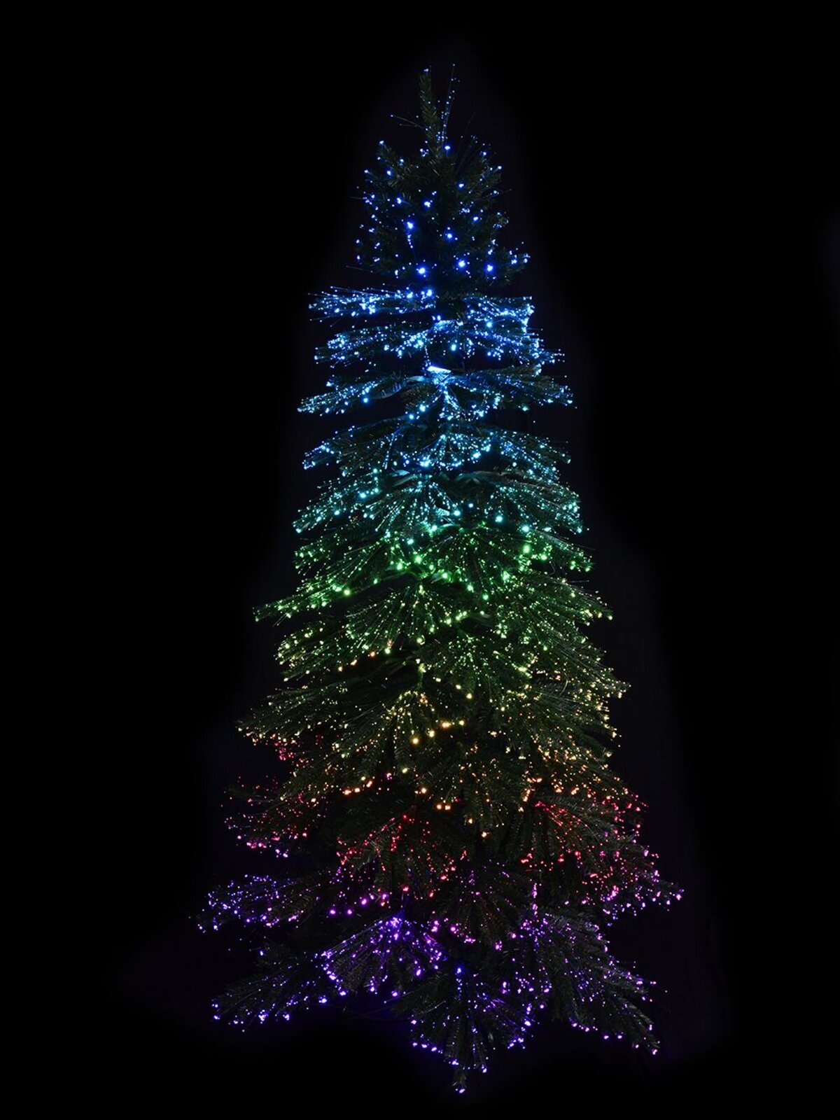 Dynamic Starry Night & Static Light Fibre Optic Tree - 1.8m