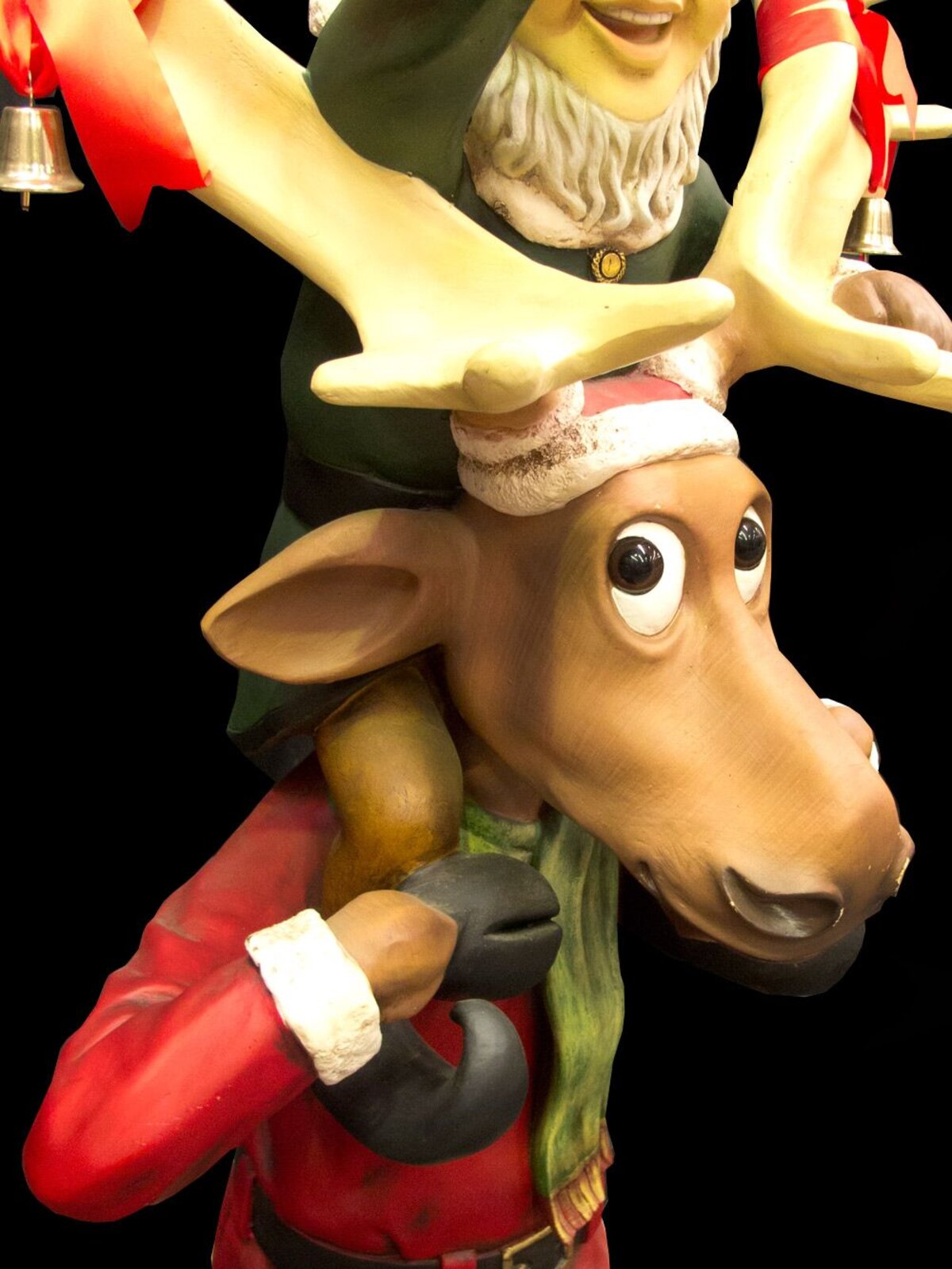 Elf & Funny Reindeer Christmas Decor - 1.5m