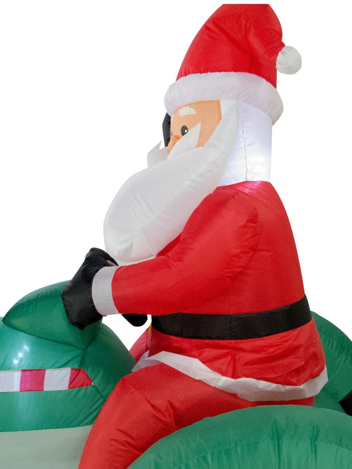 Farmer Santa Driving Tractor Illuminated Inflatable - 1.7m — image 5