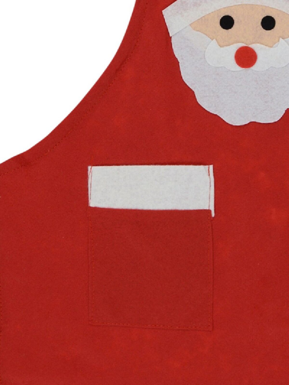 Felt Santa Face Christmas Chef BBQ Christmas Apron - 1 size fits most