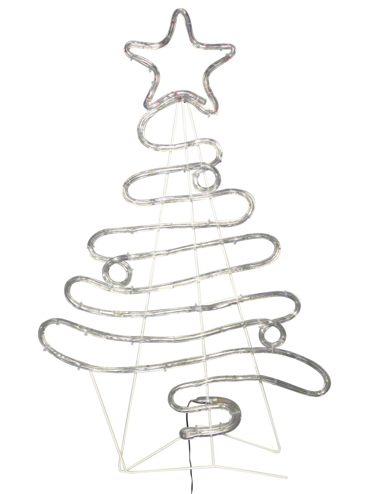 Flowing Ribbon Style Christmas Tree LED Rope Light Silhouette - 88cm — image 3