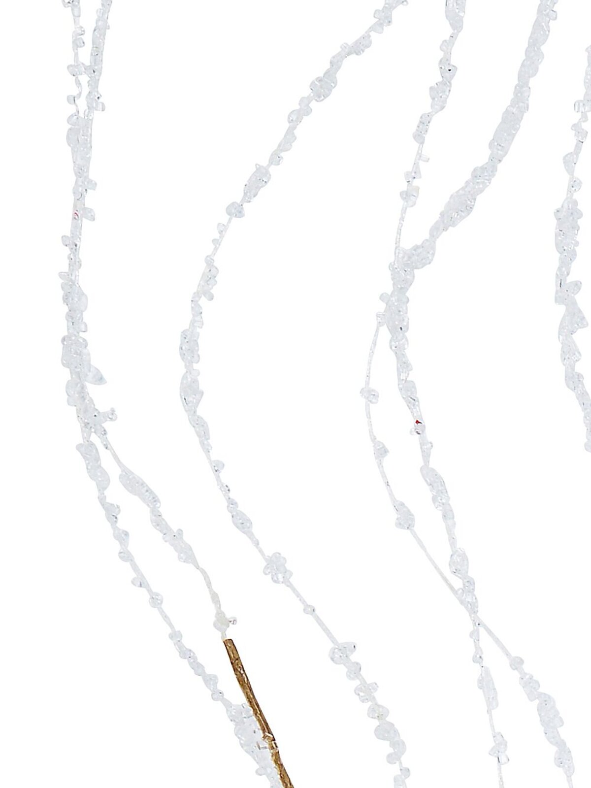 Frosted Pussy Willow Branch Look Decorative Christmas Floral Stem - 90cm — image 3