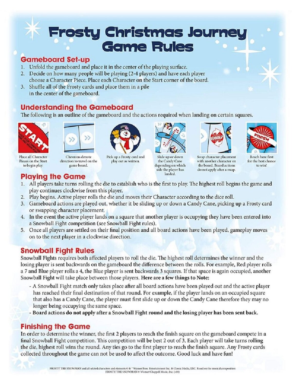 Frosty The Snowman Christmas Journey Board Game - 2 to 4 Players — image 6