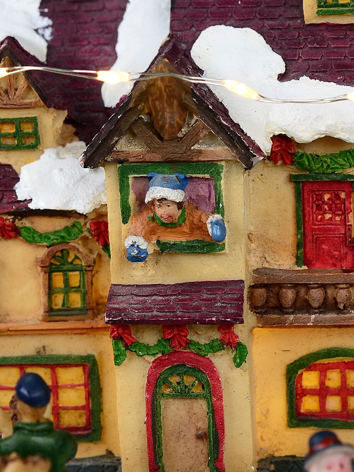 Fun Slide & Merry-Go-Round At Santa's Workshop Christmas Village Scene - 23cm — image 8