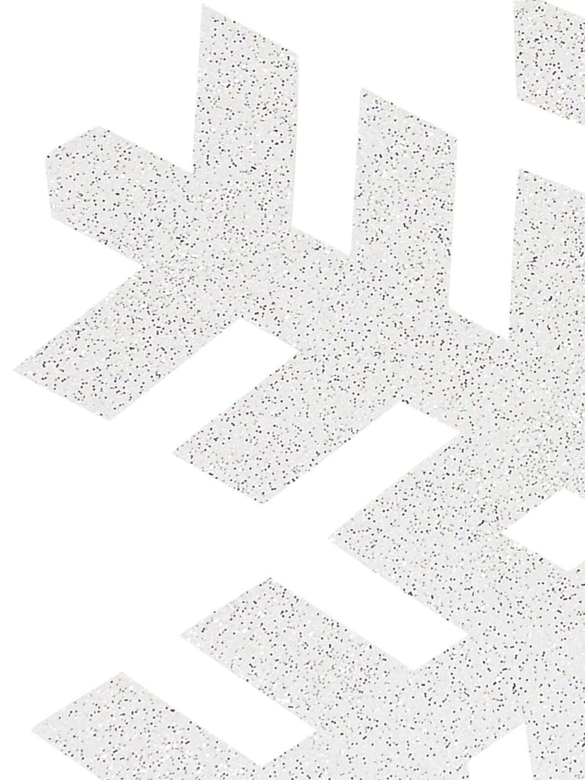 Glittered White Stellar Dendrite Large 2D Snowflake Display Decoration - 52cm — image 3
