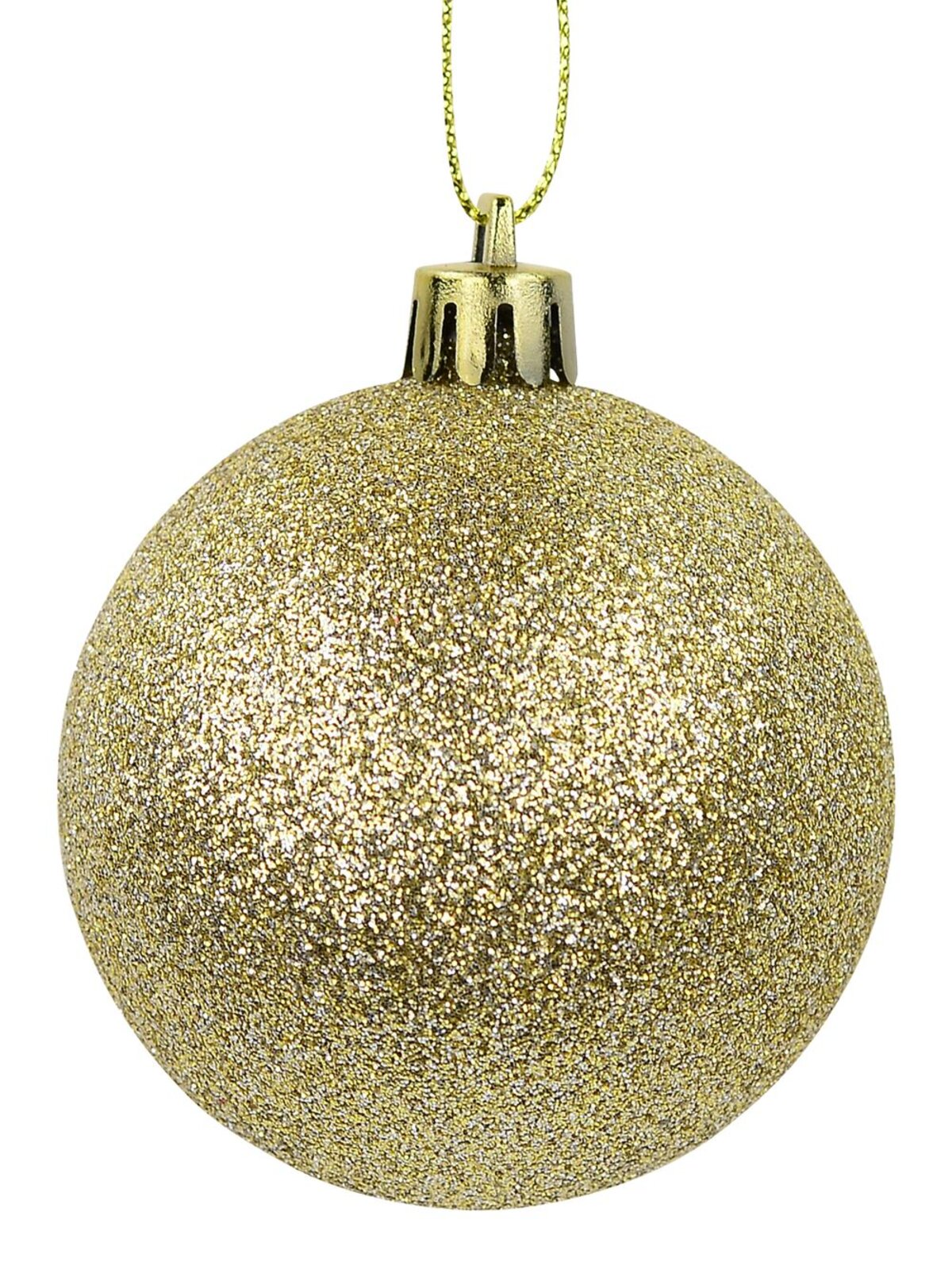 Gloss, Matte, Pearl, Glitter & Striped Gold & Champagne Baubles - 64 x 60mm