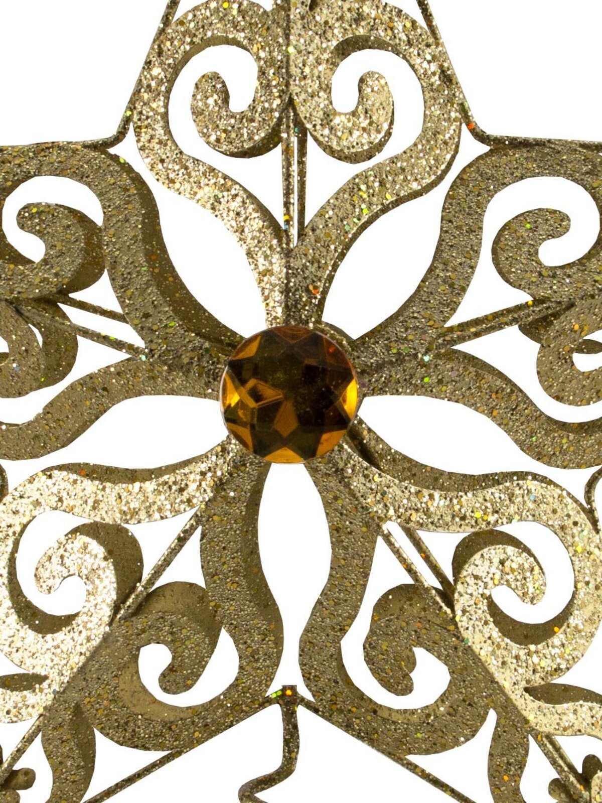 Gold Filigree 3D Star Tree Top Decoration - 23cm — image 2