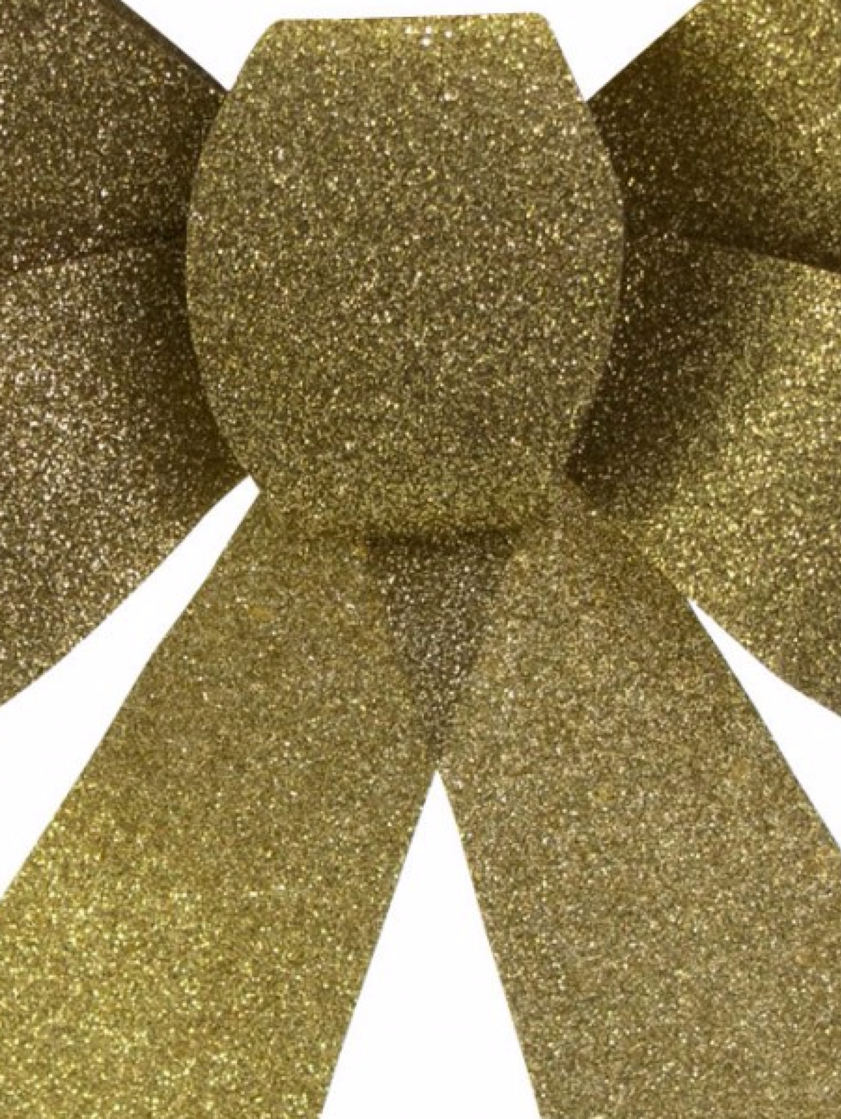 Gold Glitter Timeless Signature Structured Bow | 24cm — image 3