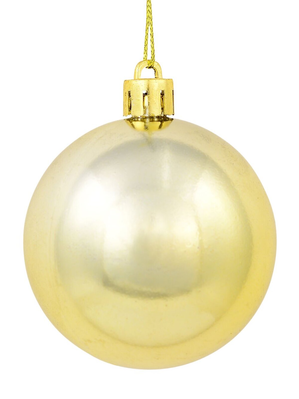 Gold Matte, Metallic & Glittered Baubles - 12 x 60mm
