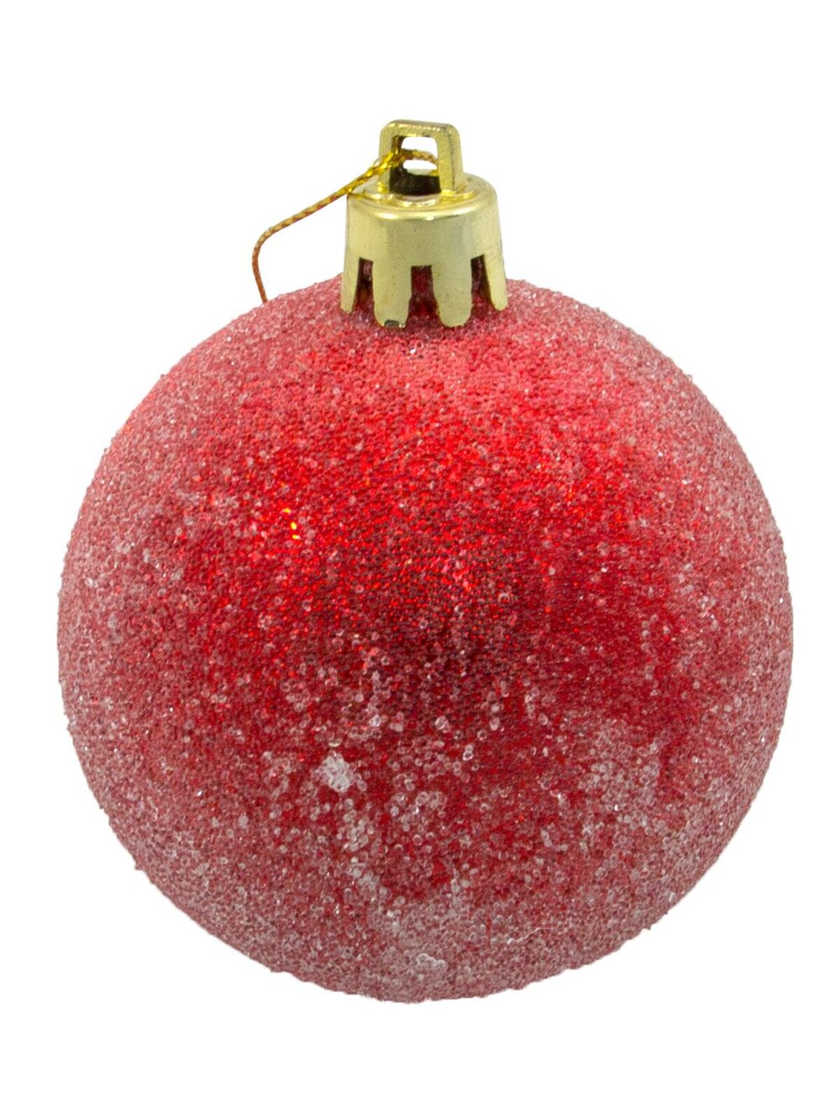 Gold & Red Baubles With Assorted Patterns - 9 x 60mm — image 3