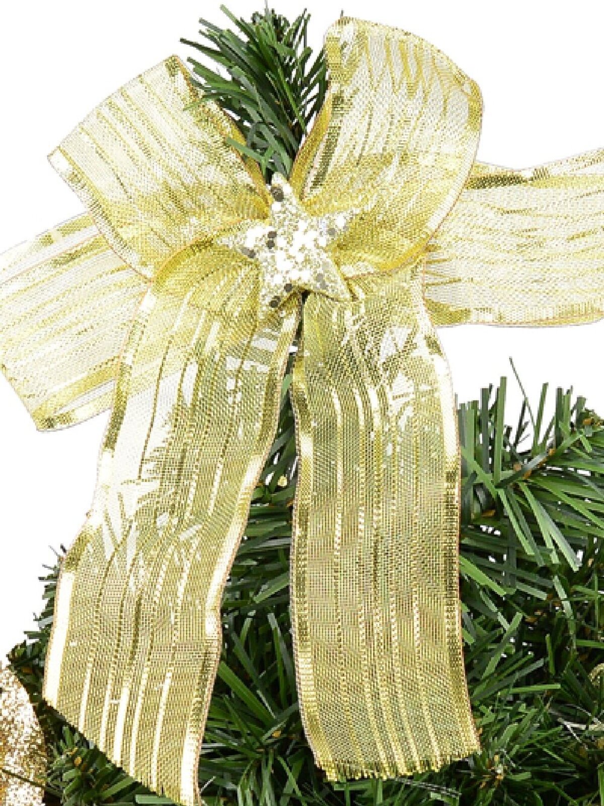 Gold Theme Decorated Christmas Tree Table Top Ornament - 40cm — image 2