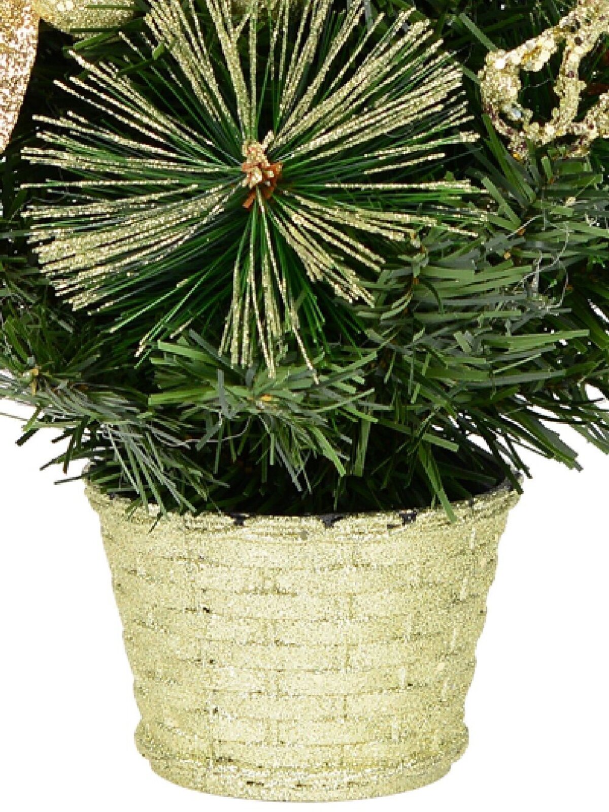 Gold Theme Decorated Christmas Tree Table Top Ornament - 40cm — image 5