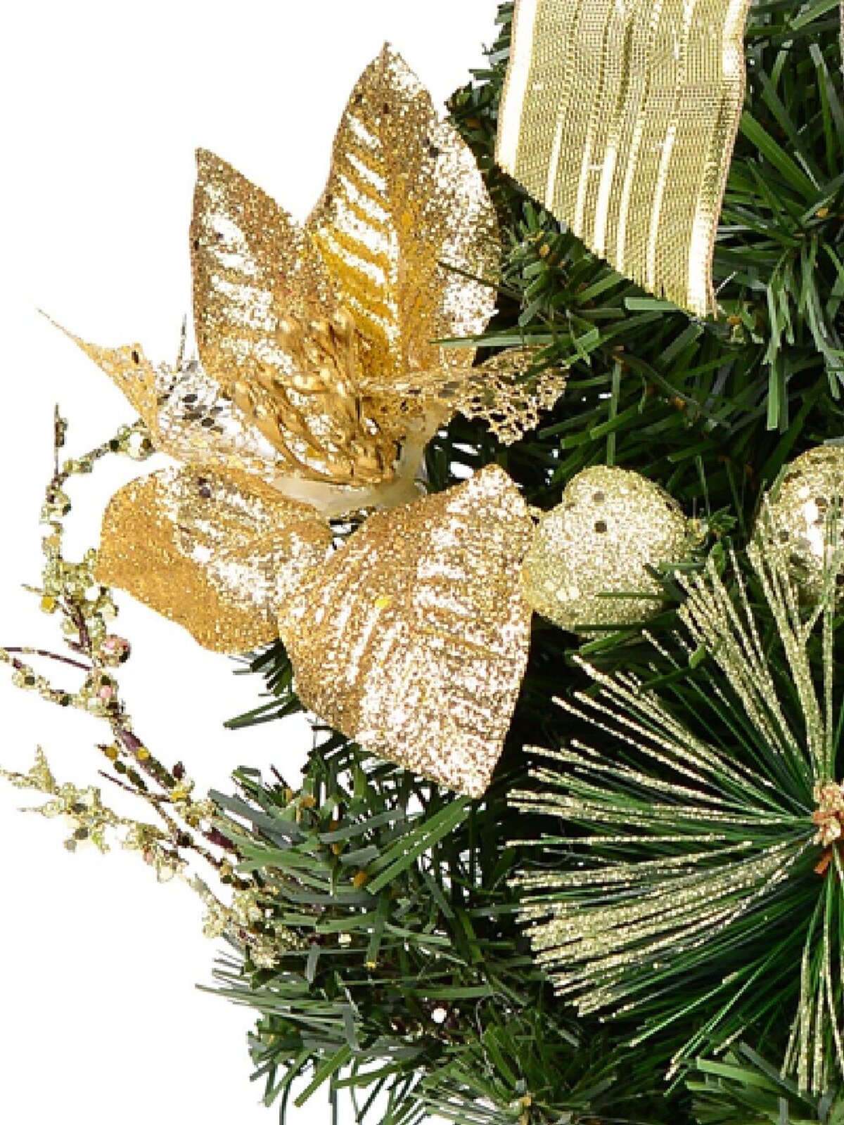 Gold Theme Decorated Christmas Tree Table Top Ornament - 40cm — image 3