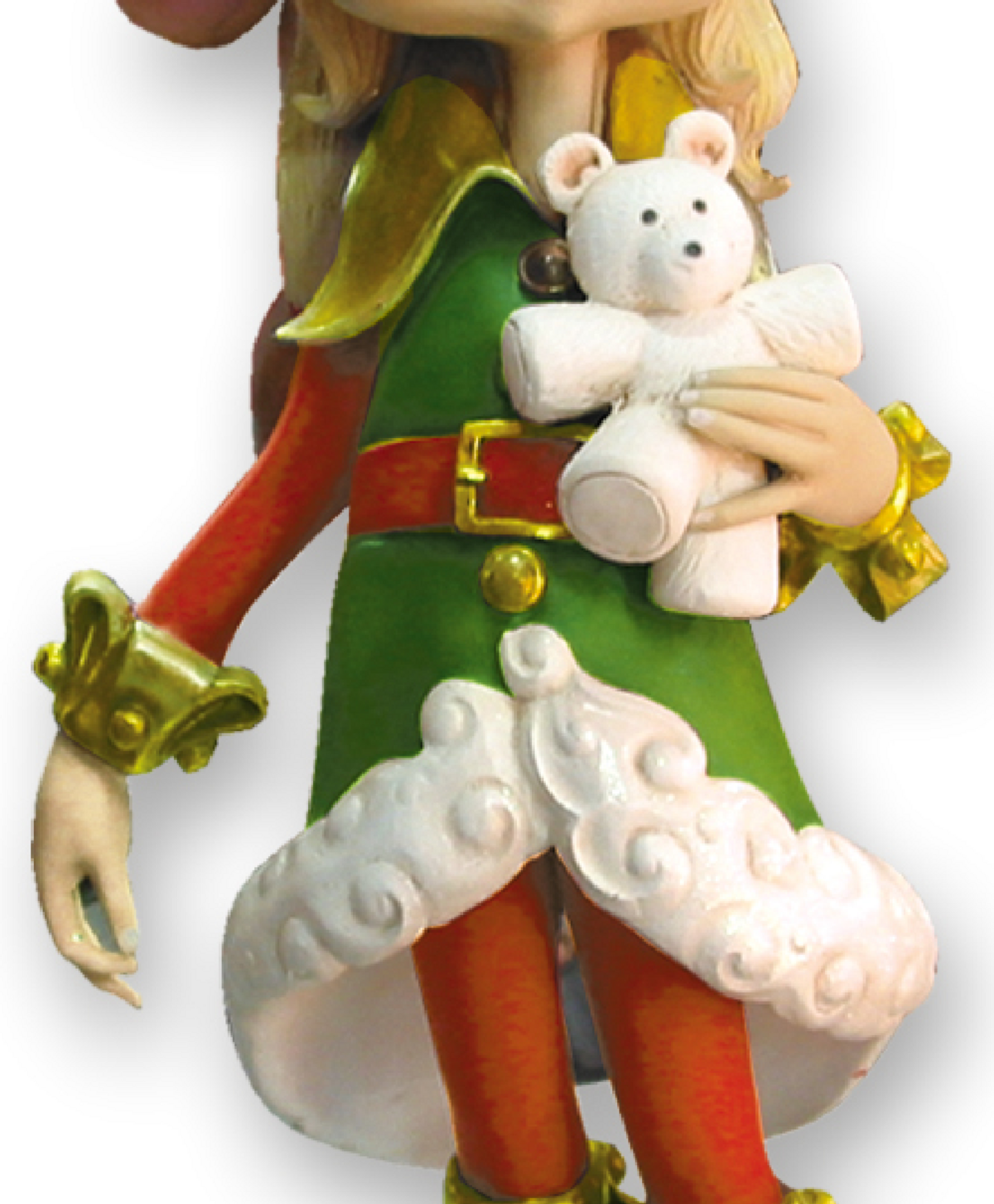 Gorgeous Santa's Little Helper Christmas Elf Girl Resin Life Size Decor - 1.2m — image 3