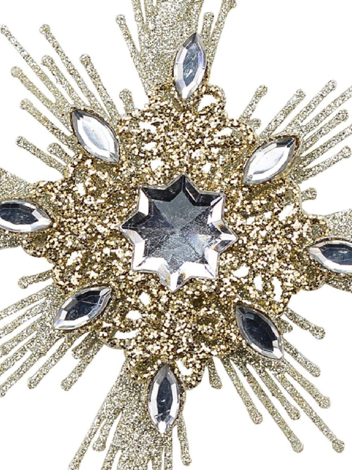 Grand Diamante Encrusted Silver Star Whimsical Essential Ornament | 15cm — image 3