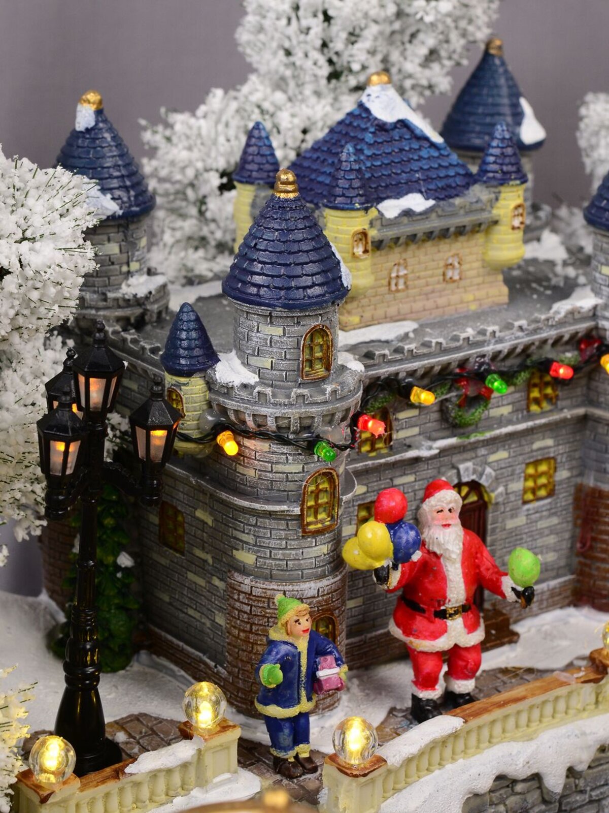 Grand Winter Fun Park Christmas Village Scene With Christmas Fair Rides - 47cm — image 8