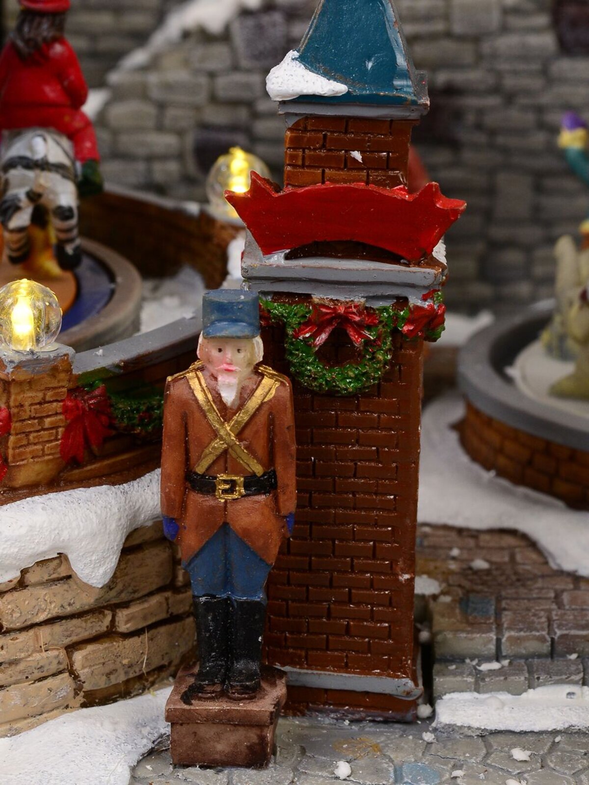 Grand Winter Fun Park Christmas Village Scene With Christmas Fair Rides - 47cm — image 6