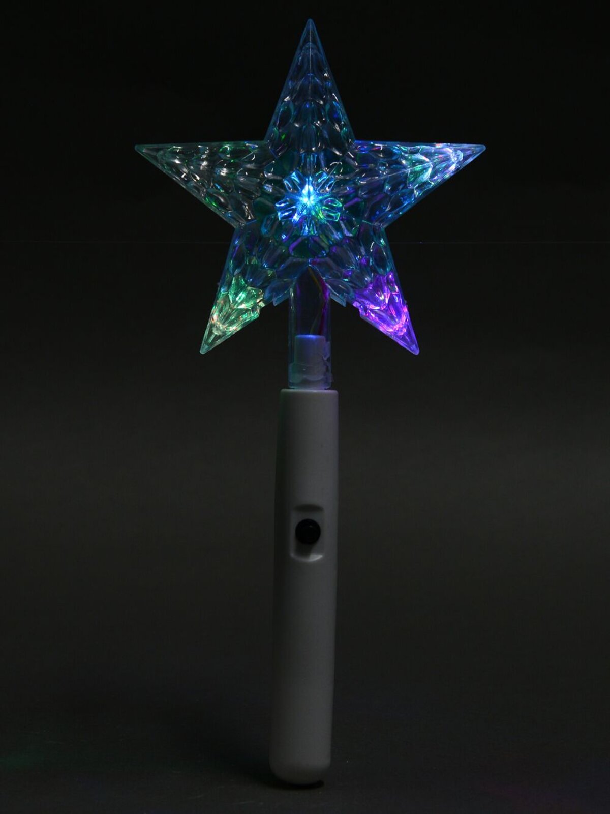 Hand Held 5 Point Multi Colour LED Star Christmas Light - 26cm
