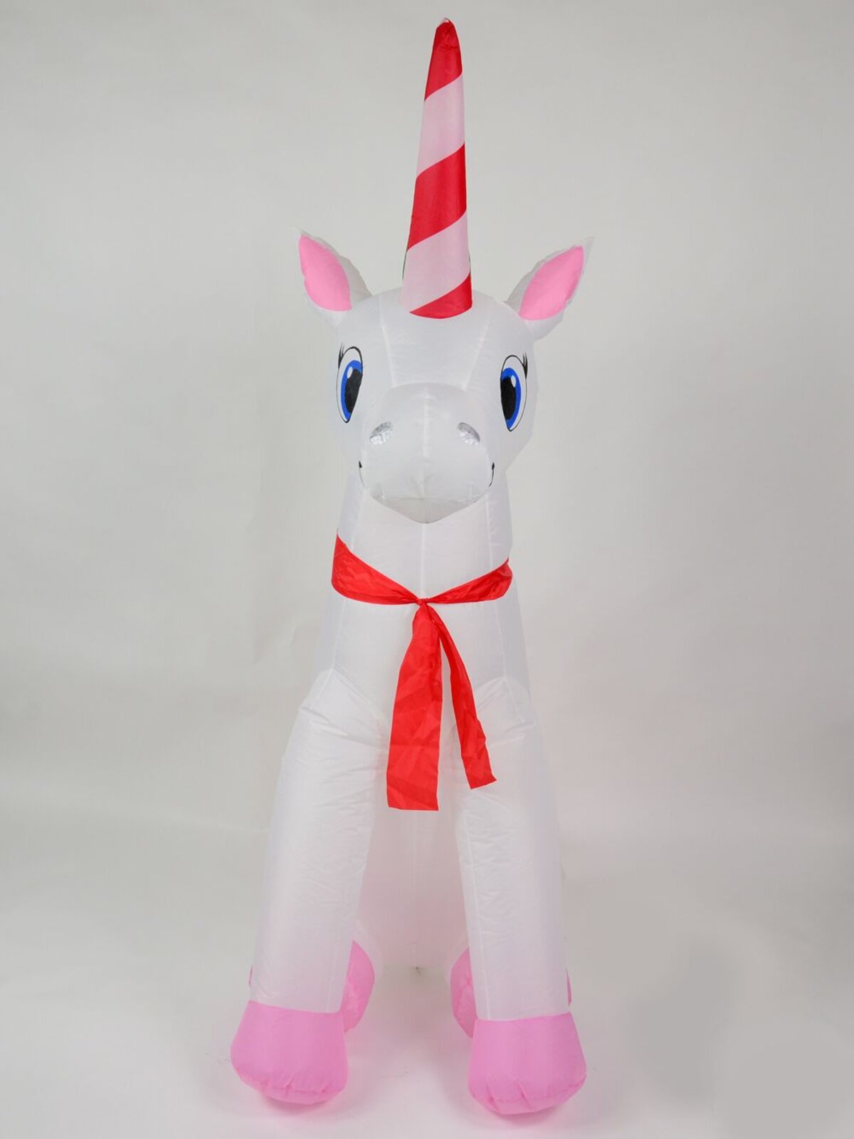 Happy Christmas Sitting Unicorn Illuminated Inflatable - 1.9m
