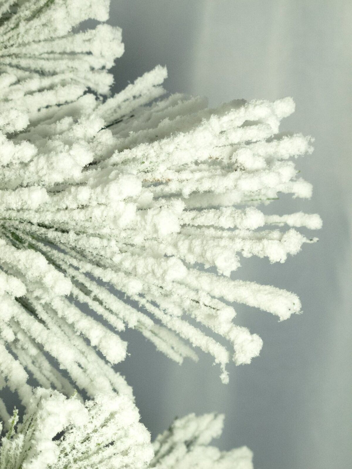 Heavily Flocked Alpine Christmas Tree With Pine Cones - 2.3m — image 4