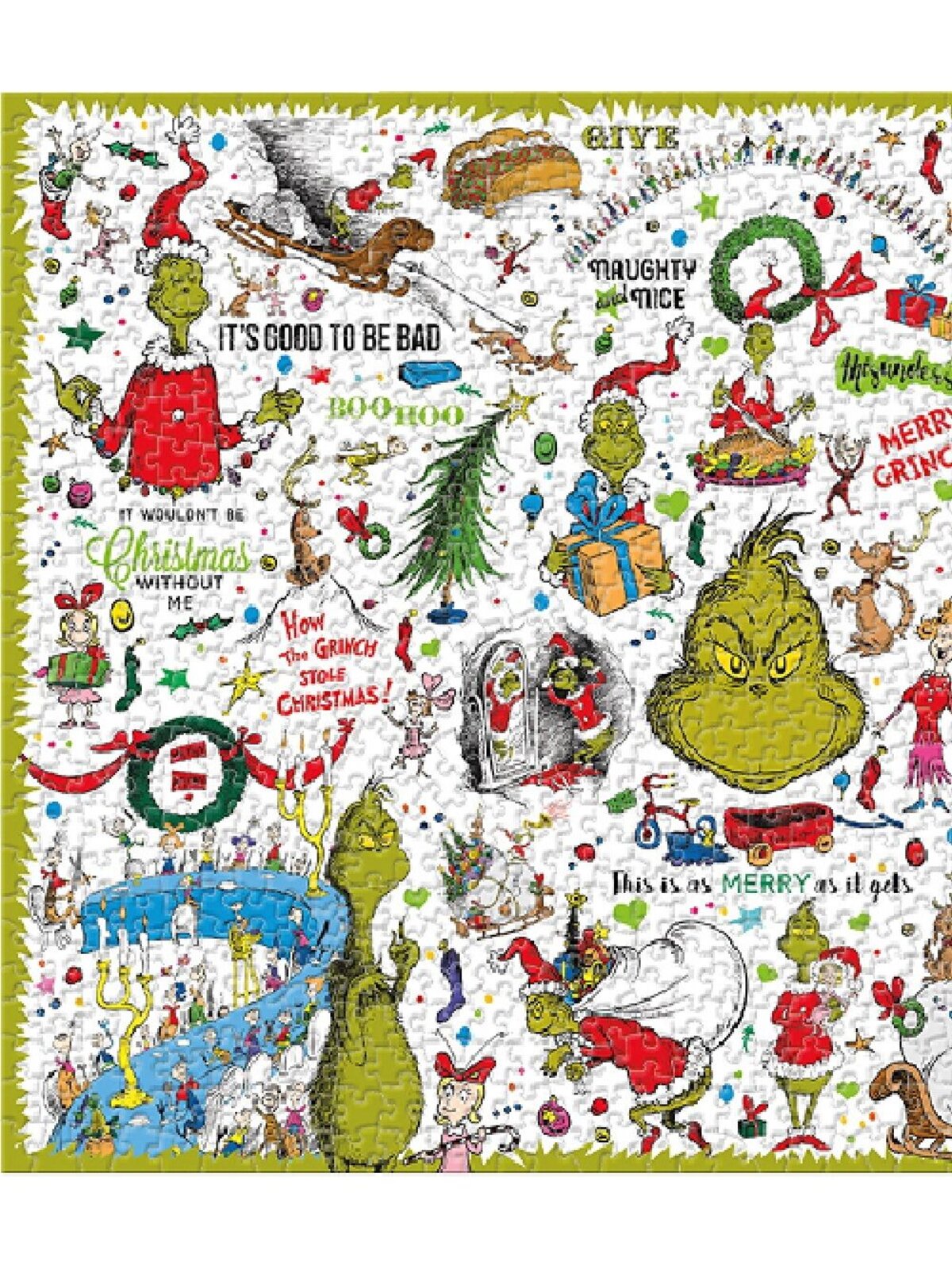 How The Grinch Stole Christmas Collage Jigsaw Puzzle - 1000 pieces — image 2